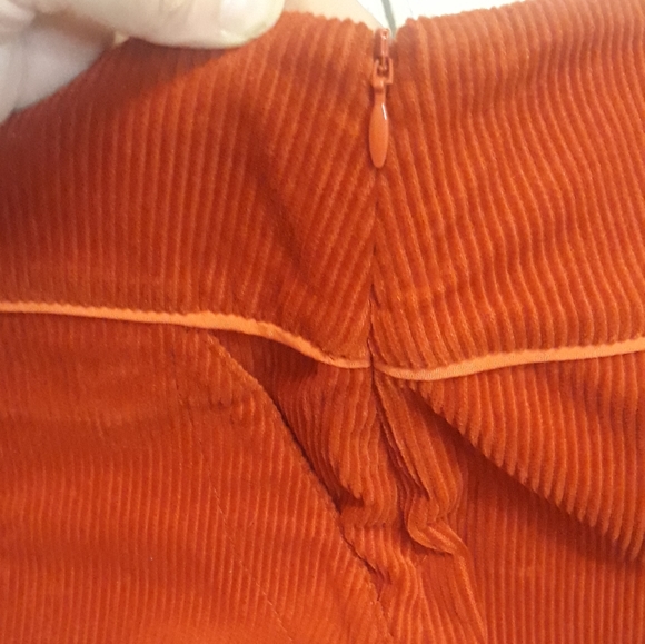 Sundance Catalog perfect days red corduroy mini skirt - Picture 5 of 11